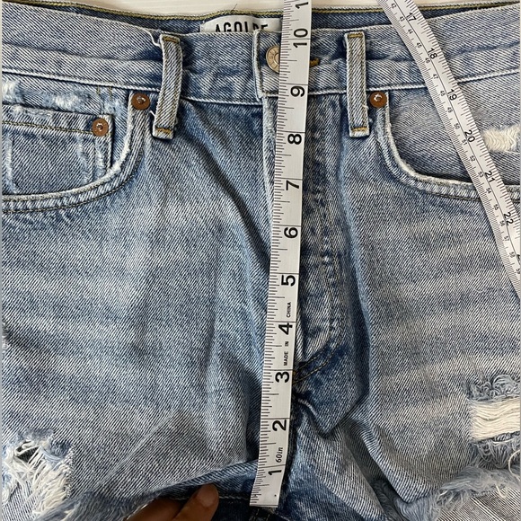 AGOLDE Parker Vintage cut off short Size 25 Light Wash - Picture 7 of 8